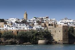 Image du Maroc Professionnelle de  La kasbah des Oudaïas de Rabat est une magnifique petite forteresse surplombant l'embouchure du fleuve Bouregreg érigée par les Almoravides pour lutter contre les tribus Berghouatas, elle séduit par sa quiétude et sa lumière.  Jeudi 6 Octobre 2011. (Photo / Abdeljalil Bounhar)
 